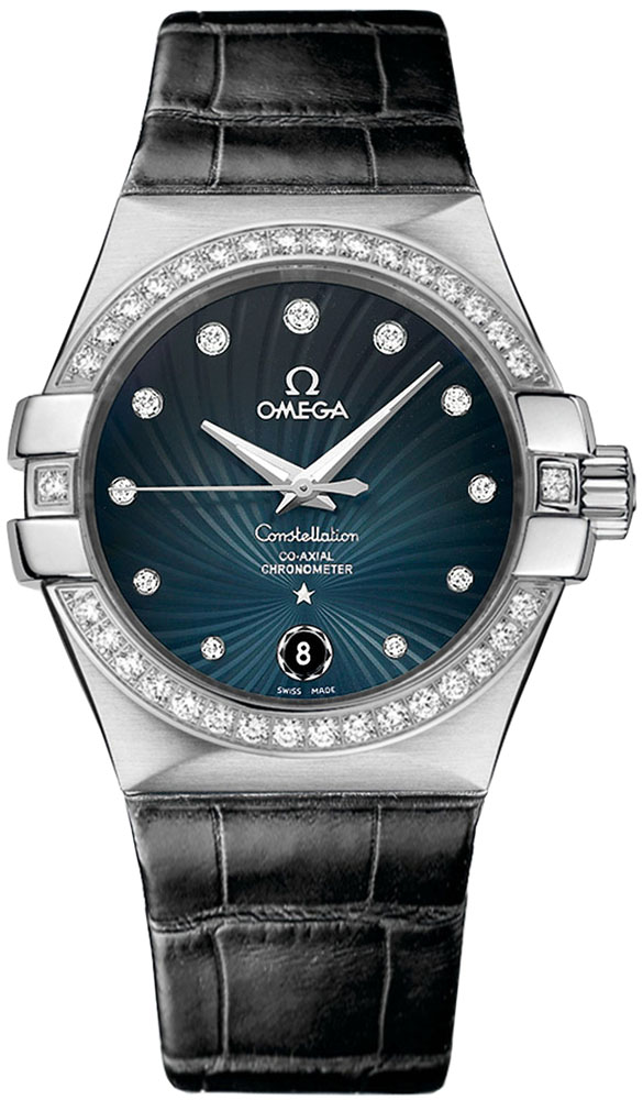 Omega Constellation Self winding Automatic Blue Mens Watch 12318352056001 