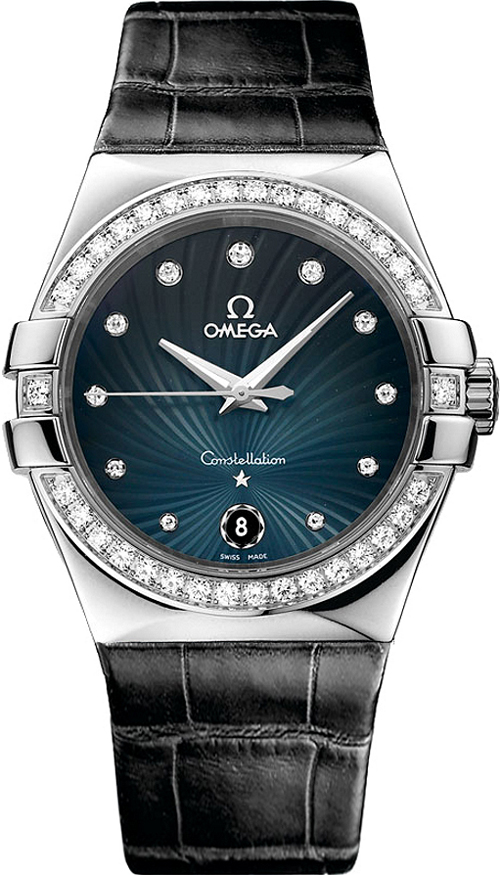 Omega Constellation Battery Operated Quartz Grey UNISEX Watch 12318356056001 