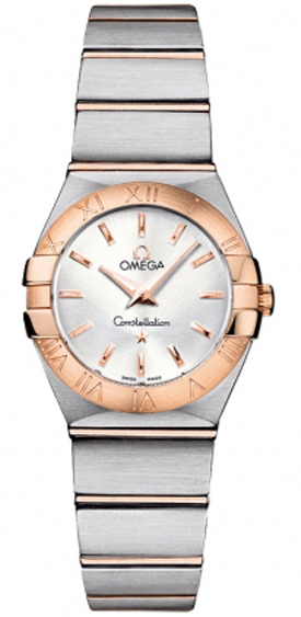 Omega Constellation Battery Operated Quartz Silver Ladies Watch 12320246002001 