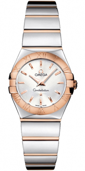 Omega Constellation Battery Operated Quartz Silver Ladies Watch 12320246002003 