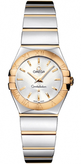 Omega Constellation Battery Operated Quartz Silver Ladies Watch 12320246002004 