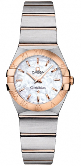 Omega Constellation Battery Operated Quartz White Ladies Watch 12320246005001 