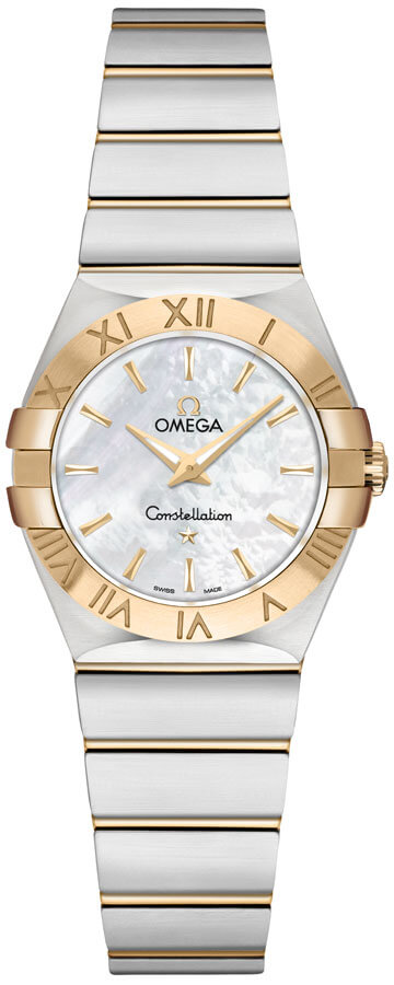 Omega Constellation Battery Operated Quartz White Ladies Watch 12320246005002 