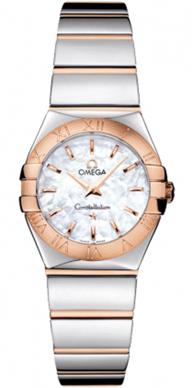 Omega Constellation Battery Operated Quartz White Ladies Watch 12320246005003 