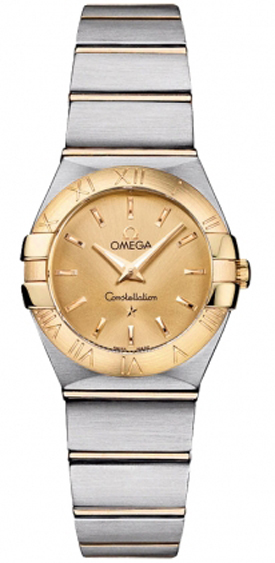 Omega Constellation Battery Operated Quartz Gold Ladies Watch 12320246008001 