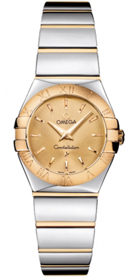 Omega Constellation Battery Operated Quartz Gold Ladies Watch 12320246008002 