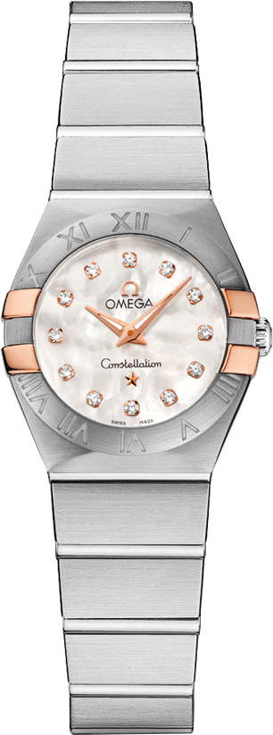 Omega Constellation Battery Operated Quartz White Ladies Watch 12320246055005 