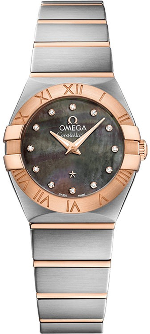 Omega Constellation Battery Operated Quartz Grey Ladies Watch 12320246057005 