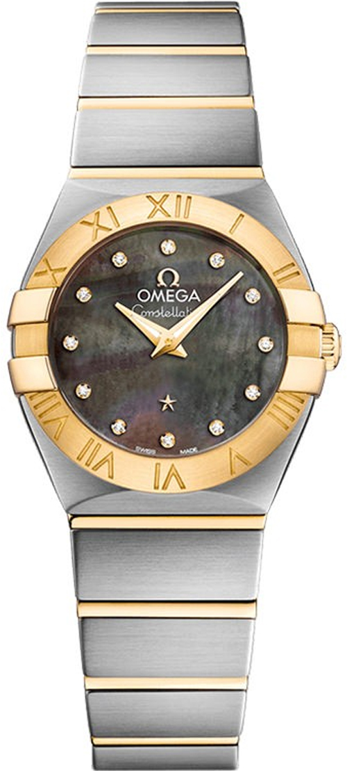 Omega Constellation Battery Operated Quartz Grey Ladies Watch 12320246057006 