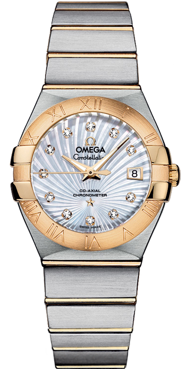 Omega Constellation Self winding Automatic Pearl White Ladies Watch 12320272055002 