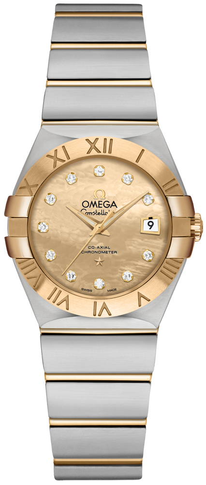 Omega Constellation Self winding Automatic Chronometer Champagne Ladies Watch 12320272057002 
