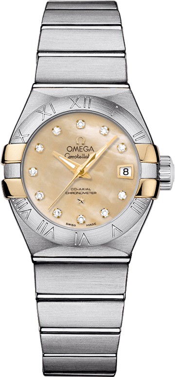 Omega Constellation Self winding Automatic Chronometer Champagne Ladies Watch 12320272057003 