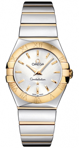Omega Constellation Battery Operated Quartz Silver Ladies Watch 12320276002004 