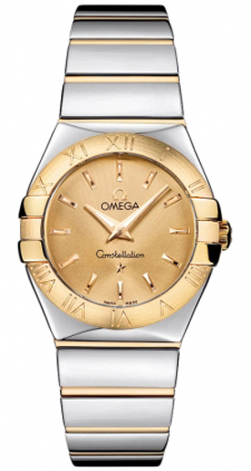 Omega Constellation Battery Operated Quartz Gold Ladies Watch 12320276008002 