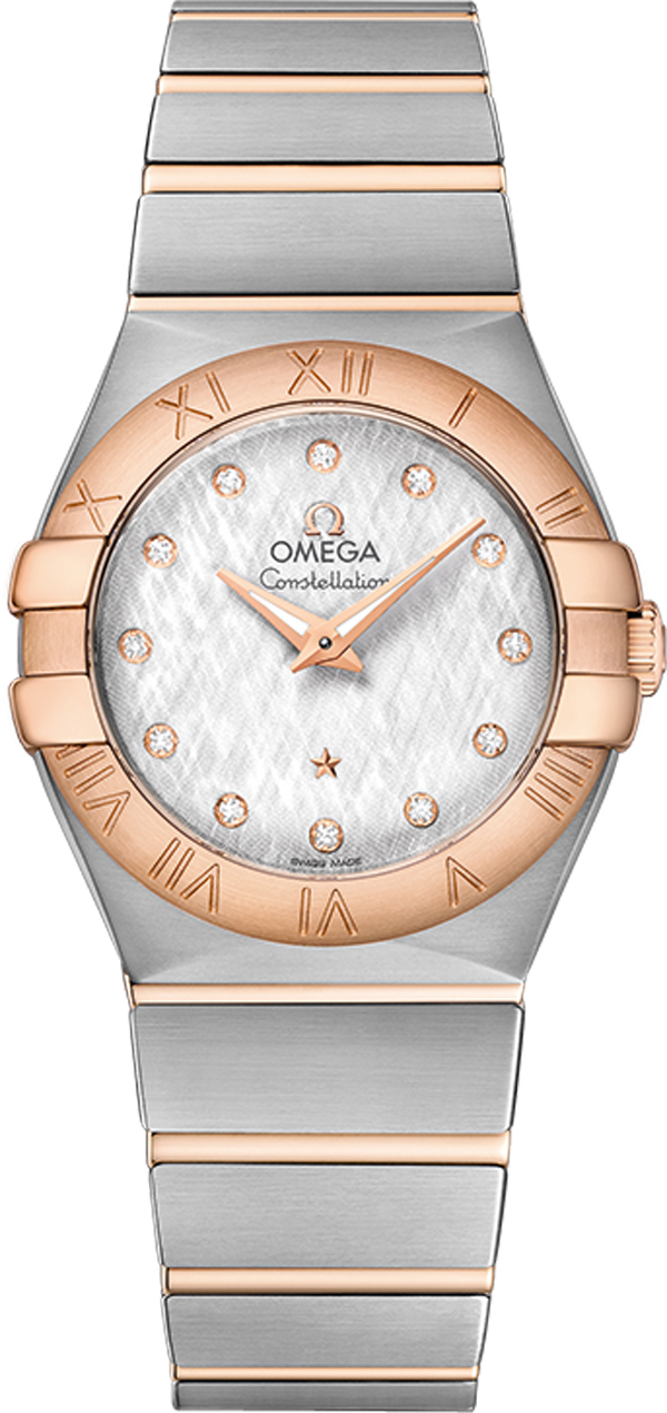 Omega Constellation Battery Operated Quartz Diamonds Ladies Watch 12320276052002 