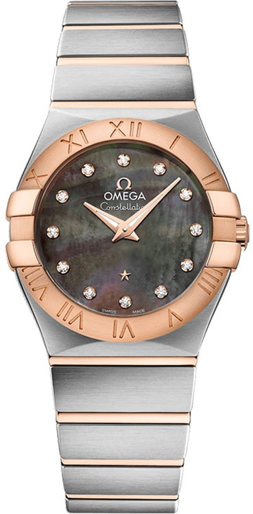 Omega Constellation Battery Operated Quartz Grey Ladies Watch 12320276057006 