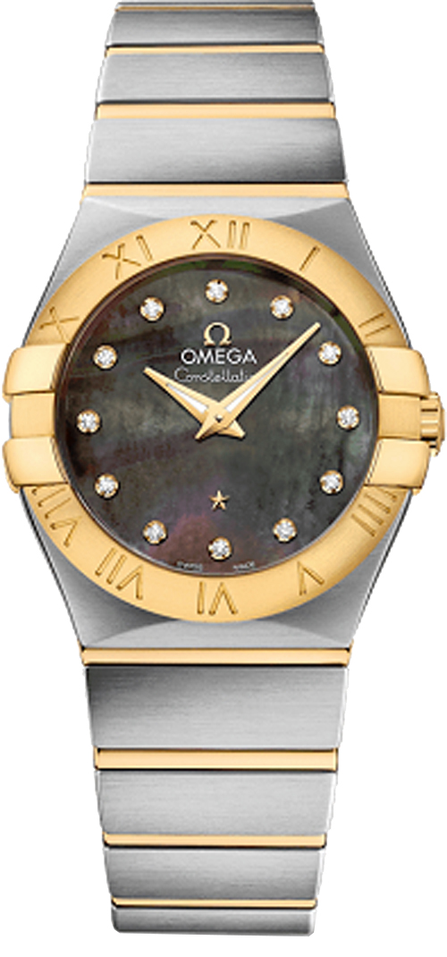 Omega Constellation Battery Operated Quartz Grey Ladies Watch 12320276057007 