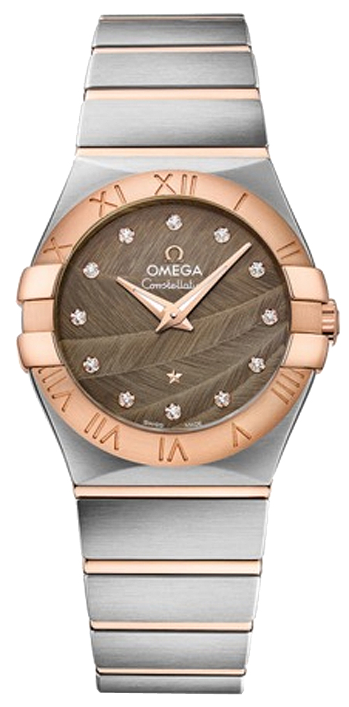 Omega Constellation Battery Operated Quartz Brown Ladies Watch 12320276063003 