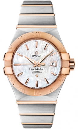 Omega Constellation Self winding Automatic Pearl White Ladies Watch 12320312005001 