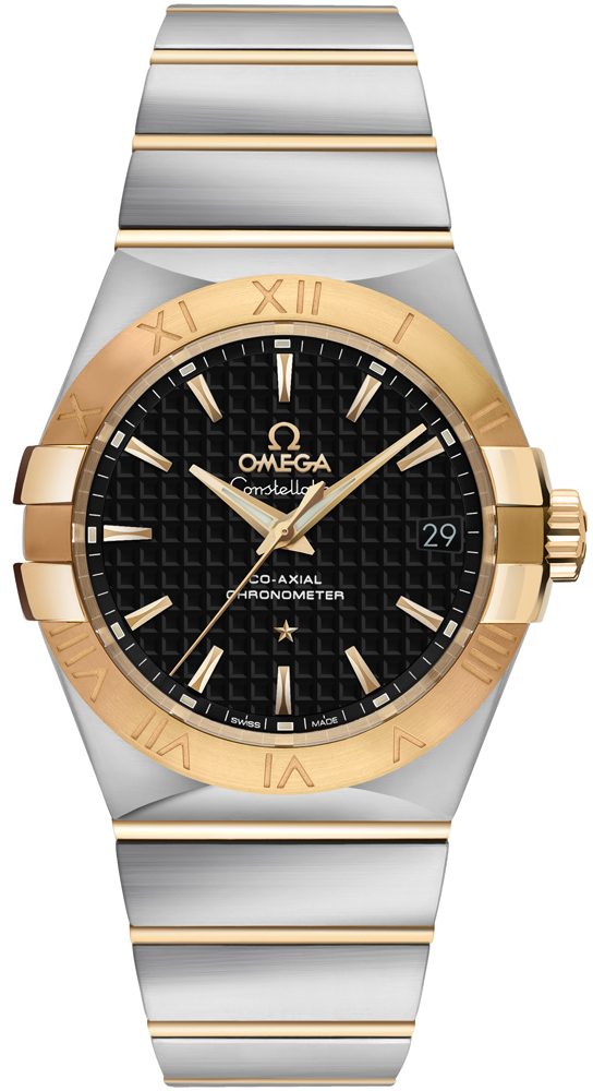 Omega Constellation Self winding Automatic Black Mens Watch 12320352001002 