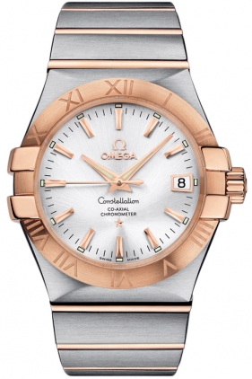 Omega Constellation Self winding Automatic Chronometer Silver Mens Watch 12320352002001 