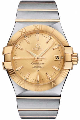Omega Constellation Self winding Automatic Champagne Mens Watch 12320352008001 