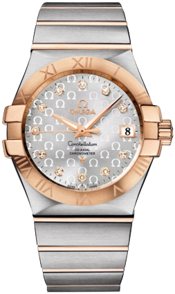 Omega Constellation Self winding Automatic Chronometer Silver Mens Watch 12320352052003 