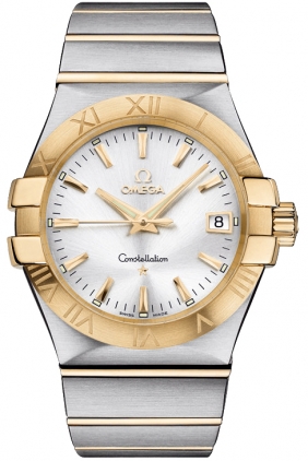 Omega Constellation Battery Operated Quartz Silver Mens Watch 12320356002002 