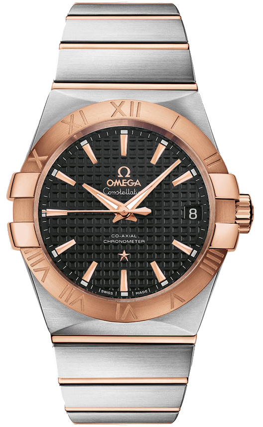 Omega Constellation Self winding Automatic Black Mens Watch 12320382101001 