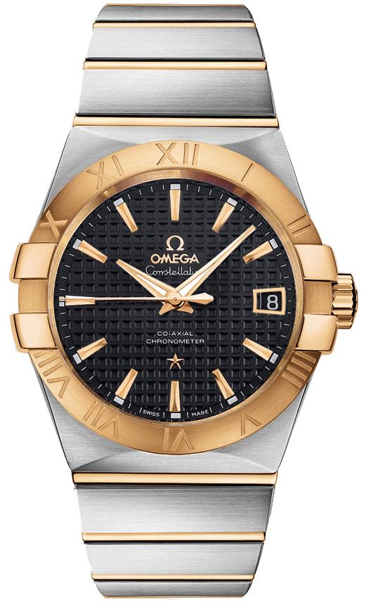 Omega Constellation Self winding Automatic Black Mens Watch 12320382101002 