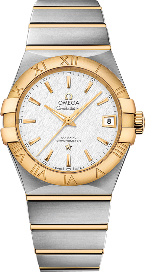 Omega Constellation Self winding Automatic Chronometer Silver Mens Watch 12320382102006 