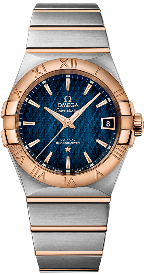 Omega Constellation Self winding Automatic Blue Mens Watch 12320382103001 