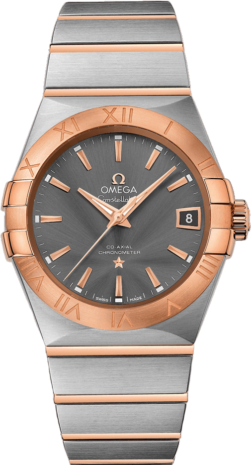 Omega Constellation Self winding Automatic Chronometer Grey Mens Watch 12320382106002 