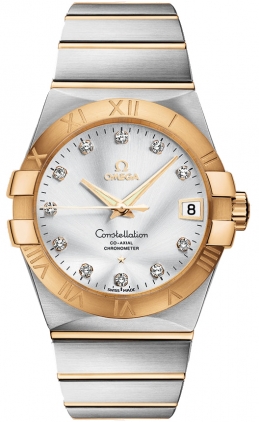 Omega Constellation Self winding Automatic Chronometer Silver Mens Watch 12320382152002 