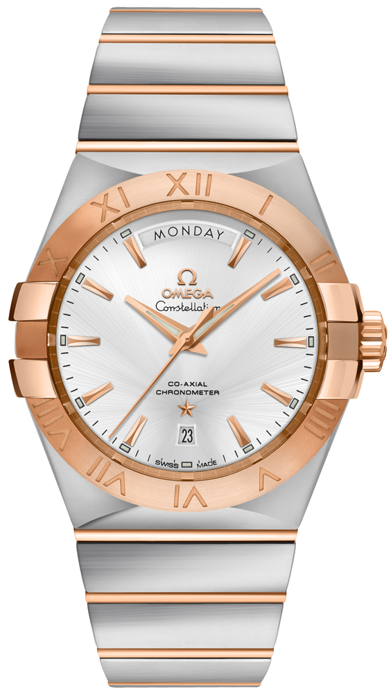 Omega Constellation Self winding Automatic Chronometer Silver Mens Watch 12320382202001 