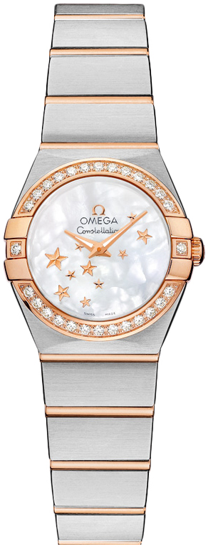 Omega Constellation Battery Operated Quartz White Ladies Watch 12325246005002 