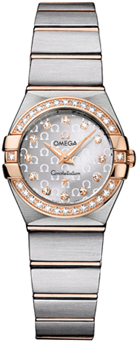 Omega Constellation Battery Operated Quartz Silver Ladies Watch 12325246052001 