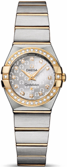 Omega Constellation Battery Operated Quartz Silver Ladies Watch 12325246052002 