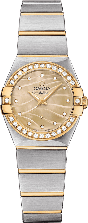 Omega Constellation Battery Operated Quartz Gold Ladies Watch 12325246057001 