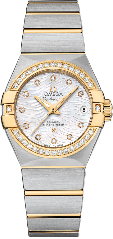 Omega Constellation Self winding Automatic Pearl White Ladies Watch 12325272055007 