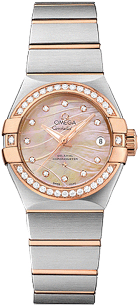 Omega Constellation Self winding Automatic Rose Ladies Watch 12325272057003 