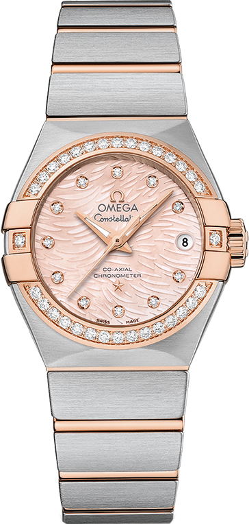 Omega Constellation Self winding Automatic Pink Ladies Watch 12325272057004 