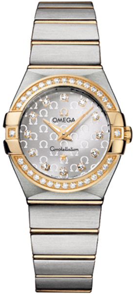 Omega Constellation Battery Operated Quartz Silver Ladies Watch 12325276052002 
