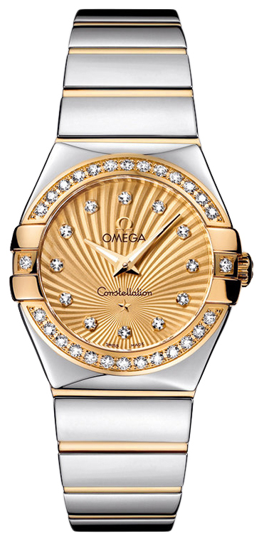 Omega Constellation Battery Operated Quartz Gold Ladies Watch 12325276058002 