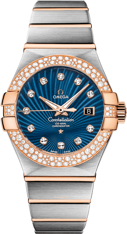 Omega Constellation Self winding Automatic Blue Ladies Watch 12325312053001 