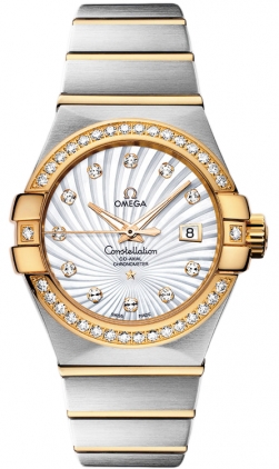 Omega Constellation Self winding Automatic Pearl White Ladies Watch 12325312055002 