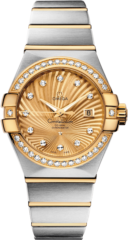 Omega Constellation Self winding Automatic Chronometer Champagne Ladies Watch 12325312058001 