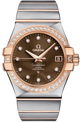 Omega Constellation Self winding Automatic Brown Watch 12325352063001 