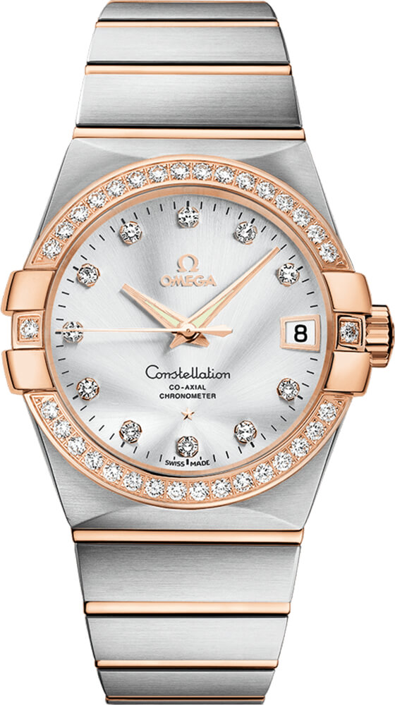 Omega Constellation Self winding Automatic Silver Mens Watch 12325382152001 