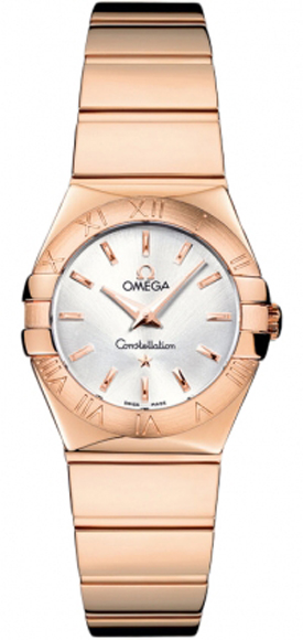 Omega Constellation Battery Operated Quartz Silver Ladies Watch 12350246002003 